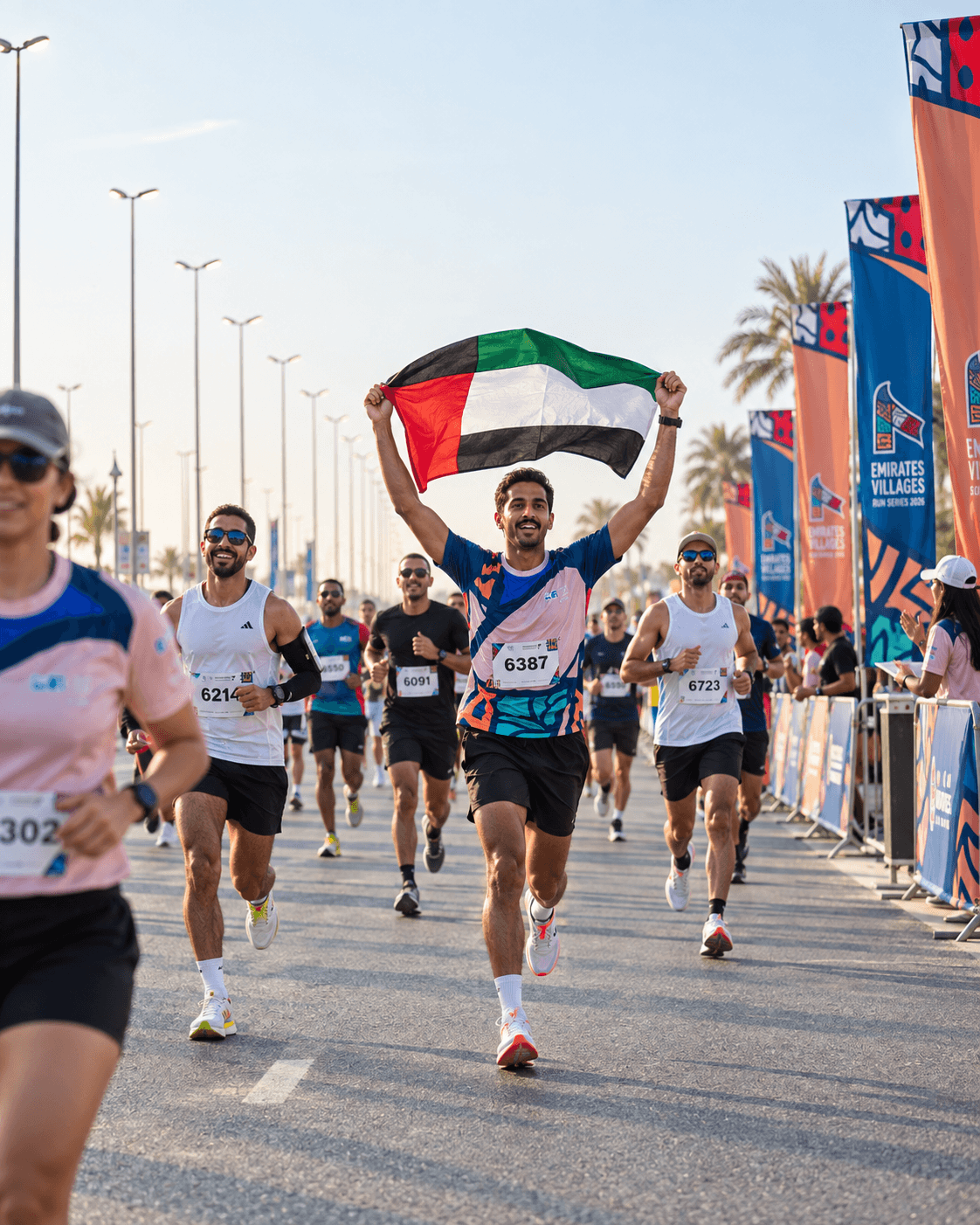 Runners taking part in the 5KM Community Run