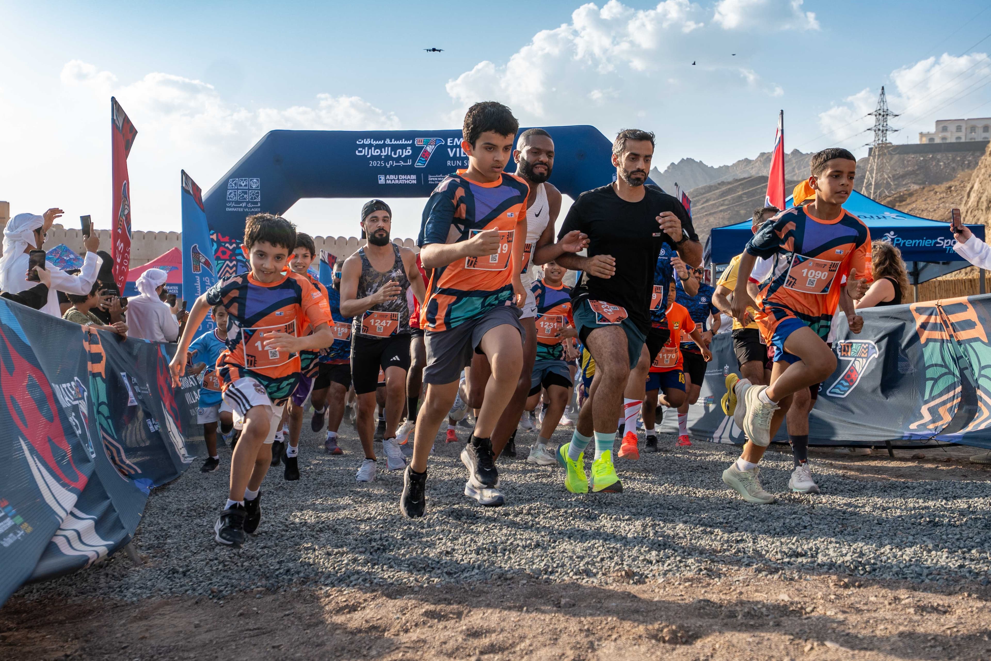 Runners taking part in the Emirates Villages Run Series